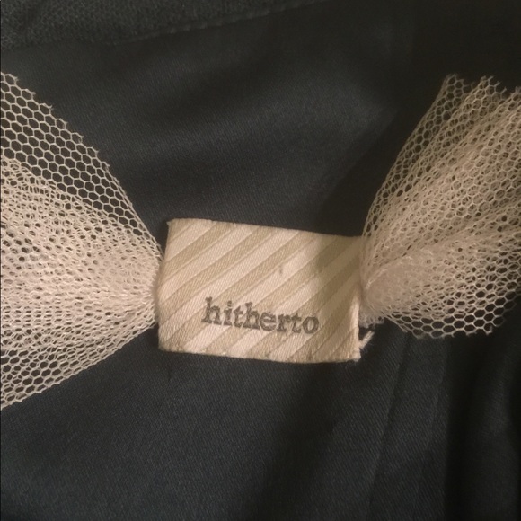 Anthropologie Hitherto Size 2 Dusty Emerald Dress - Picture 8 of 8